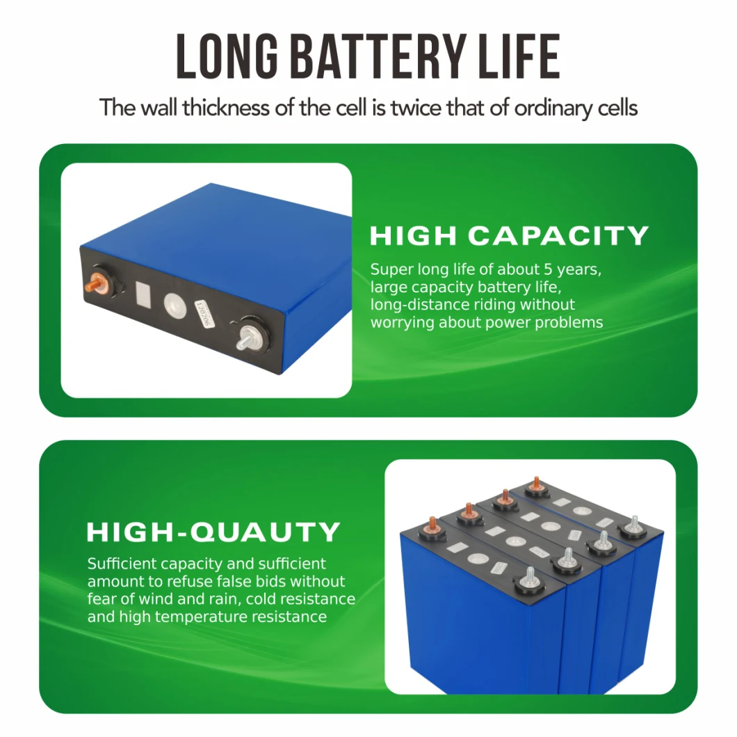 Factory Price High Quality 6000 Cycles LiFePO4 105ah 134ah 135ah 150ah 160ah 180ah Lithium Ion Batteries Cells for Solar Storage Energy Battery