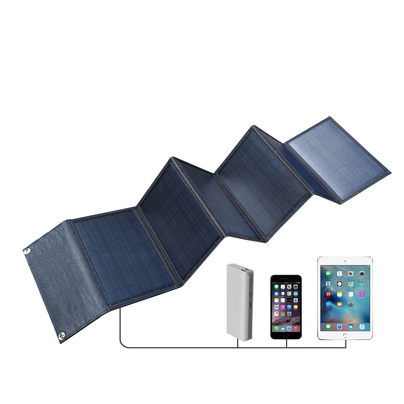 Portable Solar Panel Charging Mobile Phone Folding Bag 60W 100W 120W 200W Foldable Outdoor Solar Charging Photovoltaic Panels