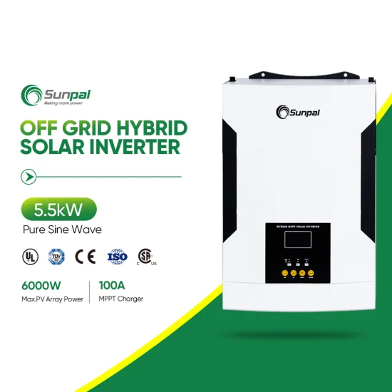 Sunpal 12 V 24 V 48 V einphasiger netzunabhängiger Hybrid-Solar-Wechselrichter, funktioniert ohne Batterie