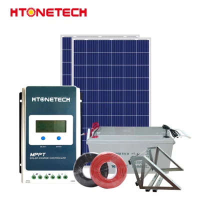 Htonetech Off Grid Komplettset Solarenergiesystem Komplettset Fabrik China 500W 800W 1000W 1500W 2039W Solarenergiesysteme mit dreiphasiger Unsymmetrie
