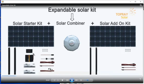 Topray Solar 200-Watt-Solarpanel, faltbares Solarpanel-Ladegerät mit Ständer, tragbare Solarpanel-Stromversorgung für Camping und Tailgating, Notfall-Solarladegerät