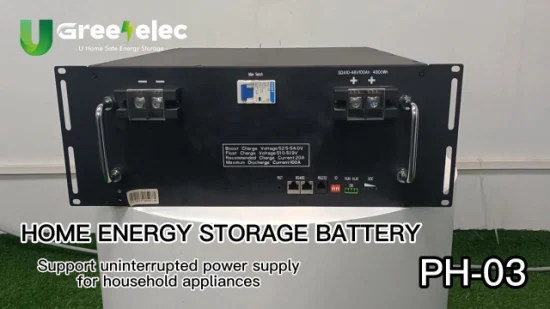 U-Greenelec Custom 5kwh 10kwh 50ah 100ah 48V Lithium-Li-Ionen-Batteriezellen-Notstrom für die Solarspeicherung zu Hause